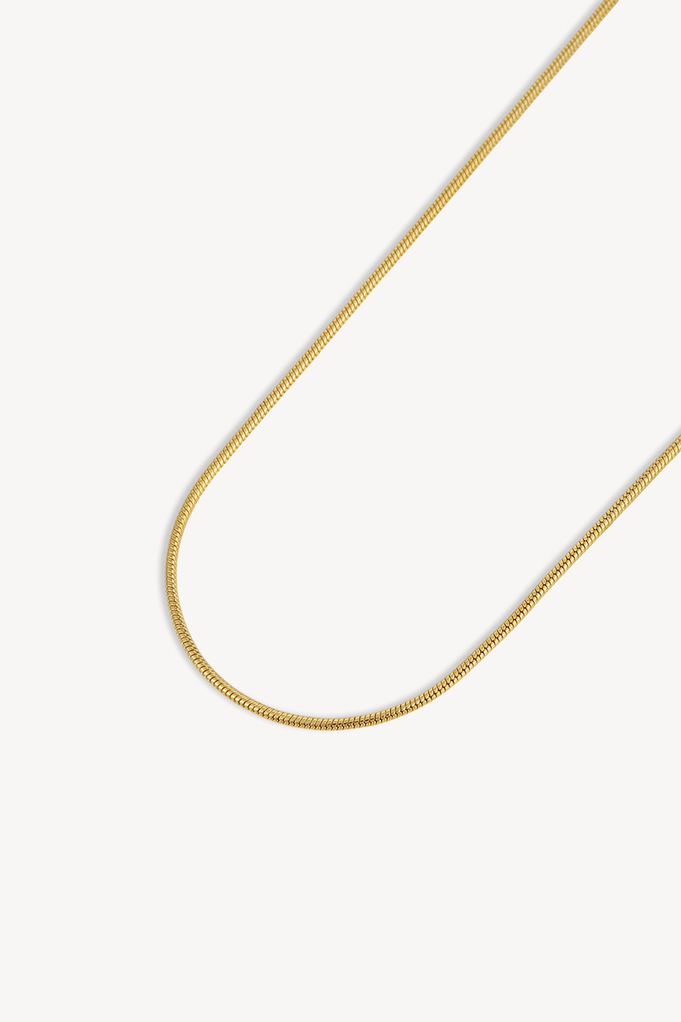 Round Snake Chain Gold