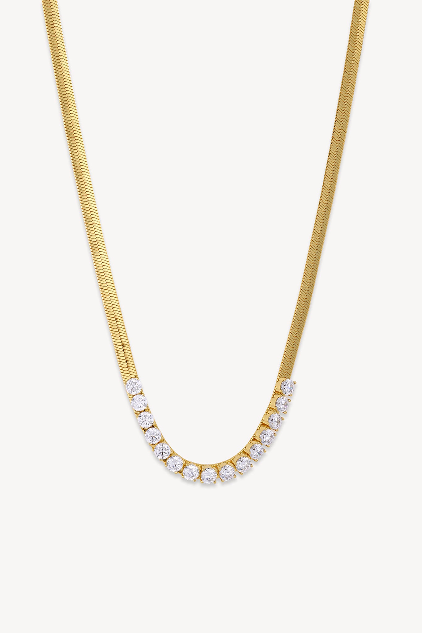 Diamond Snake Chain Gold
