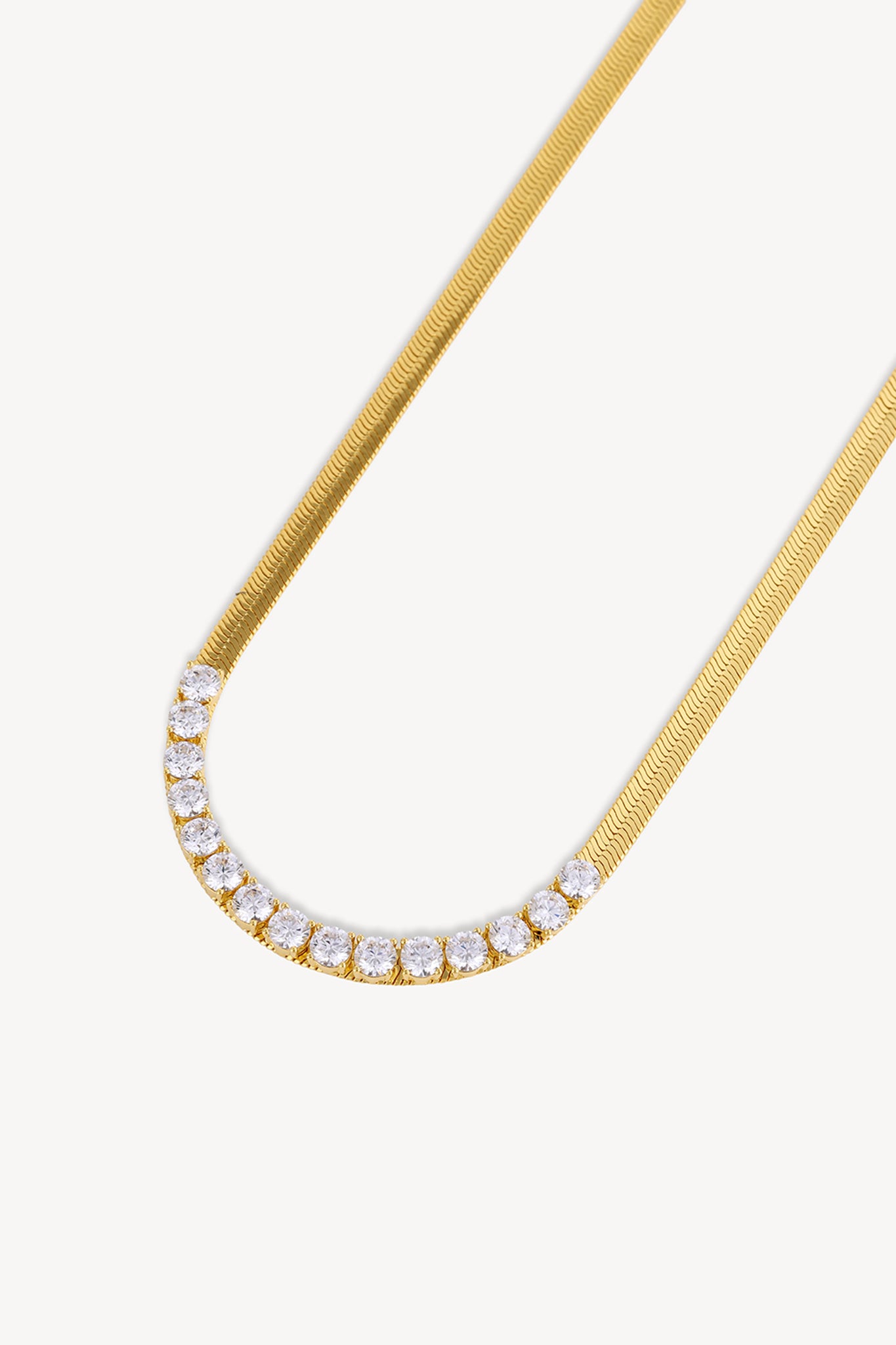 Diamond Snake Chain Gold