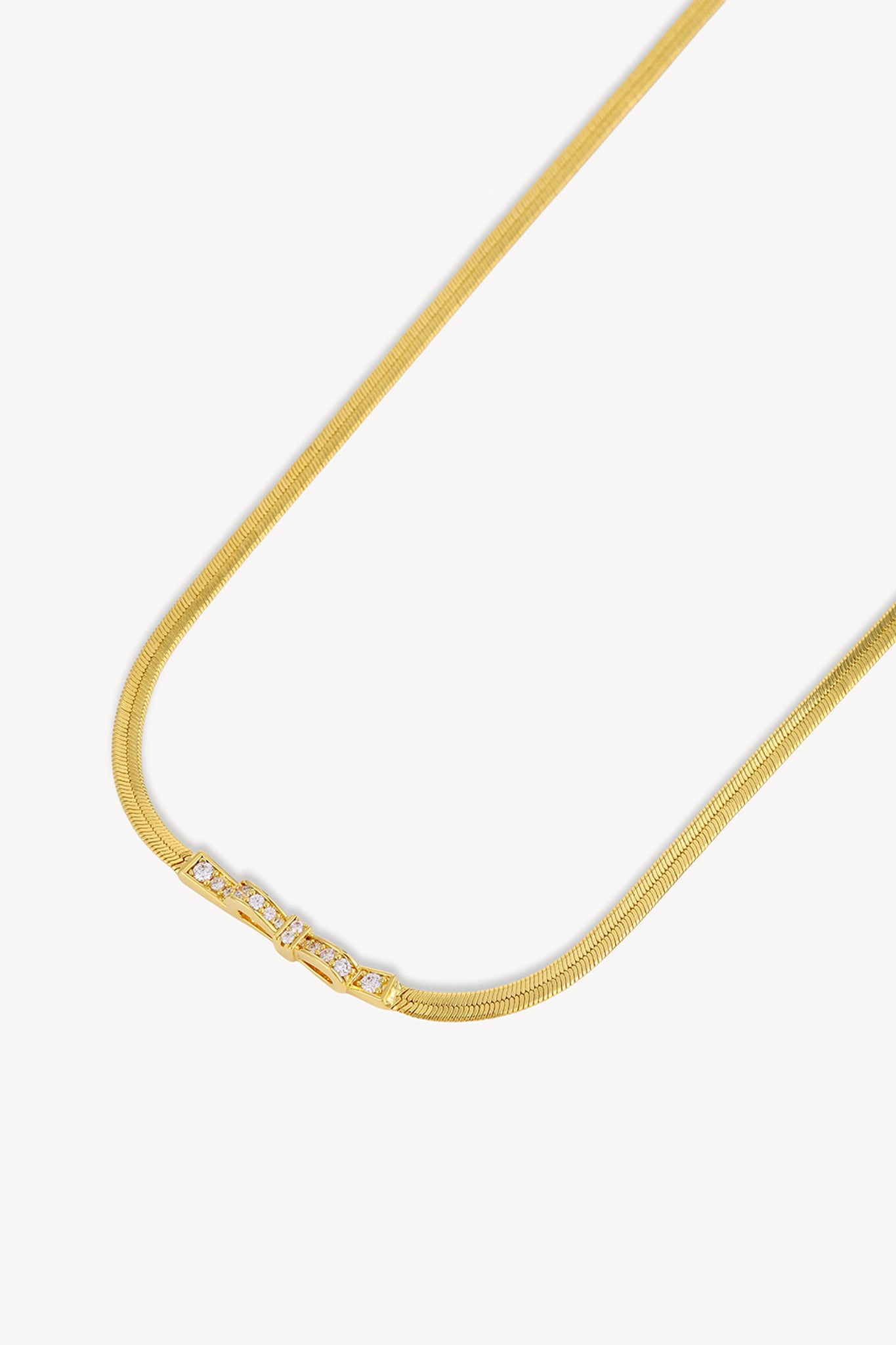 Bow Snake Chain Gold