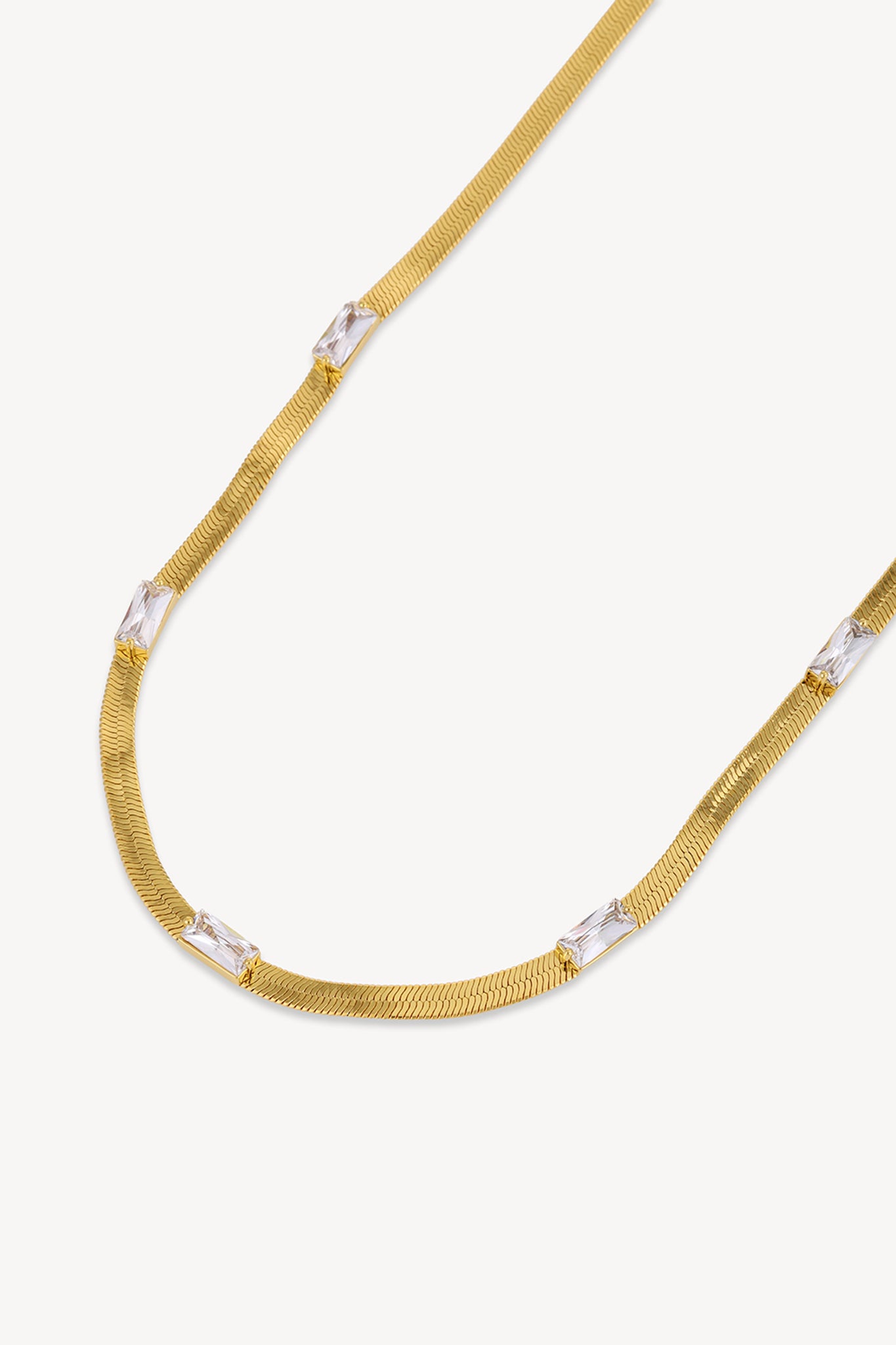 Baguette Snake Chain Gold