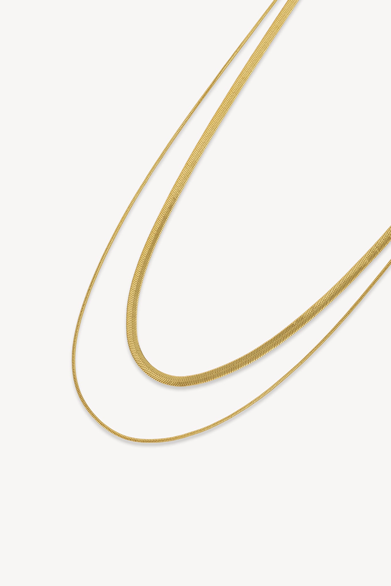 Dual Snake Chain Gold