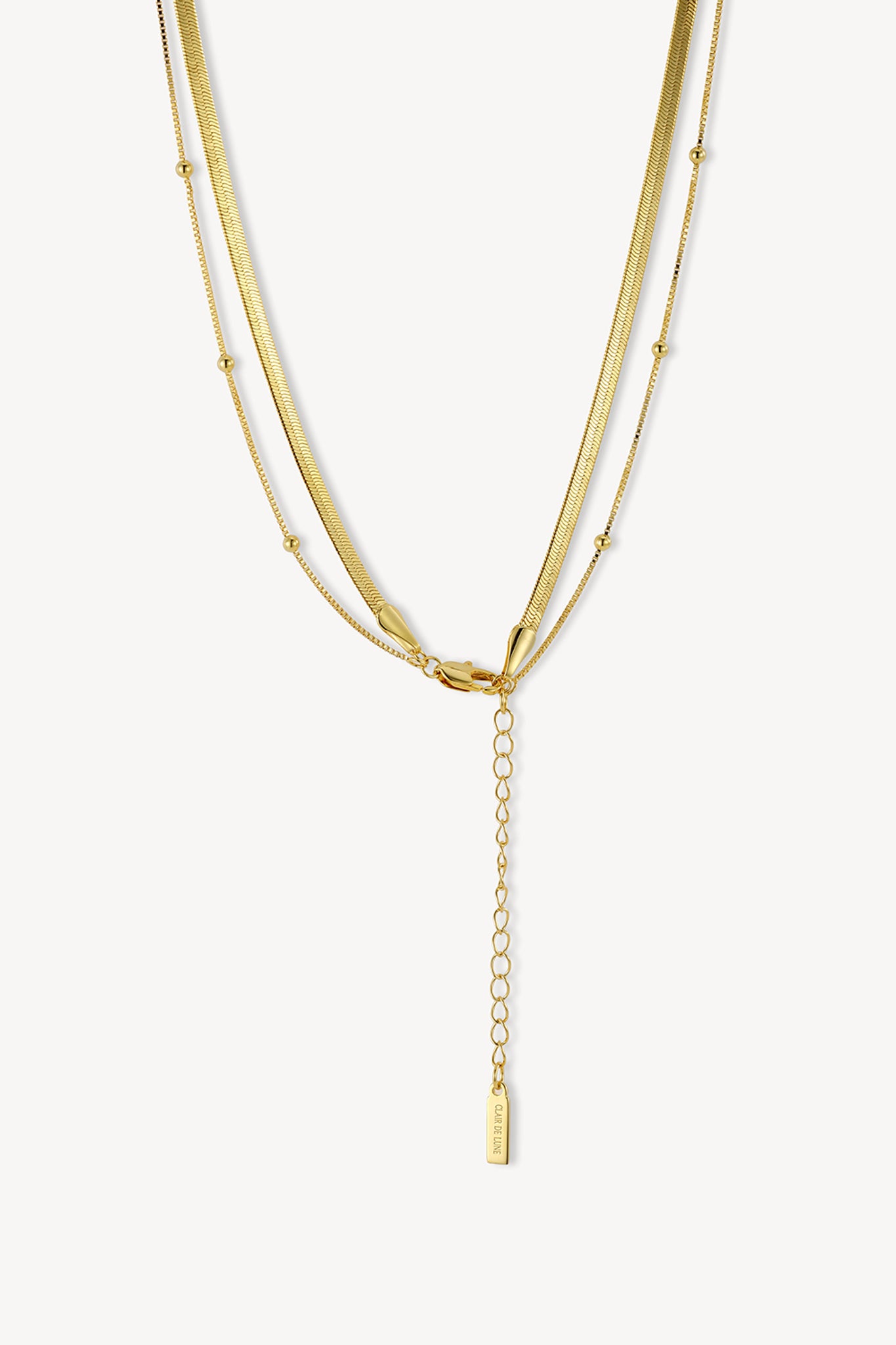 Snake & Bead Duo Gold