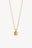 Textured Square Necklace Gold