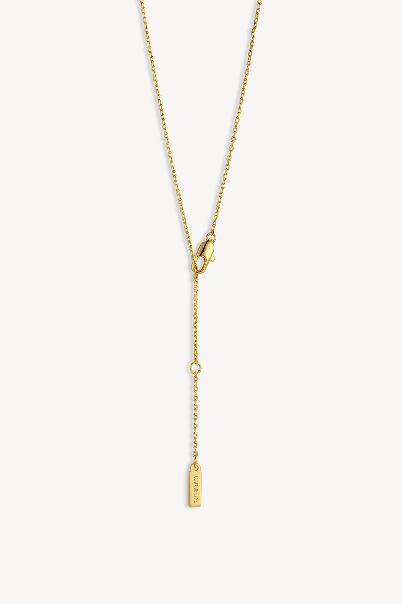 Textured Square Necklace Gold