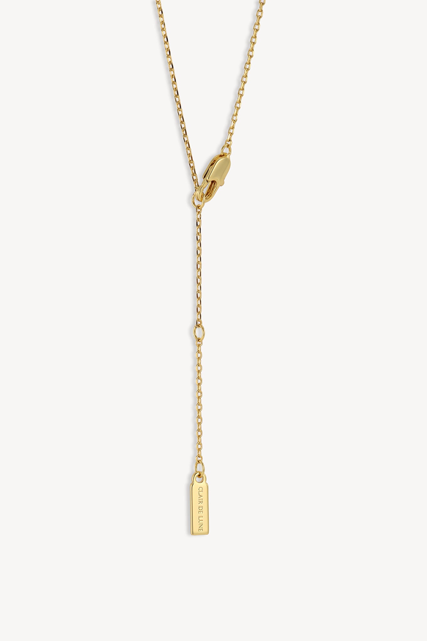 Initial Lock Necklace Gold