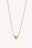 Puffy Heart Necklace Gold