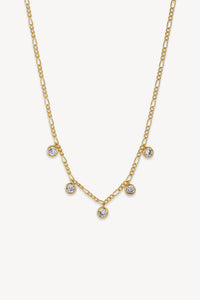 Aura CZ Necklace Gold