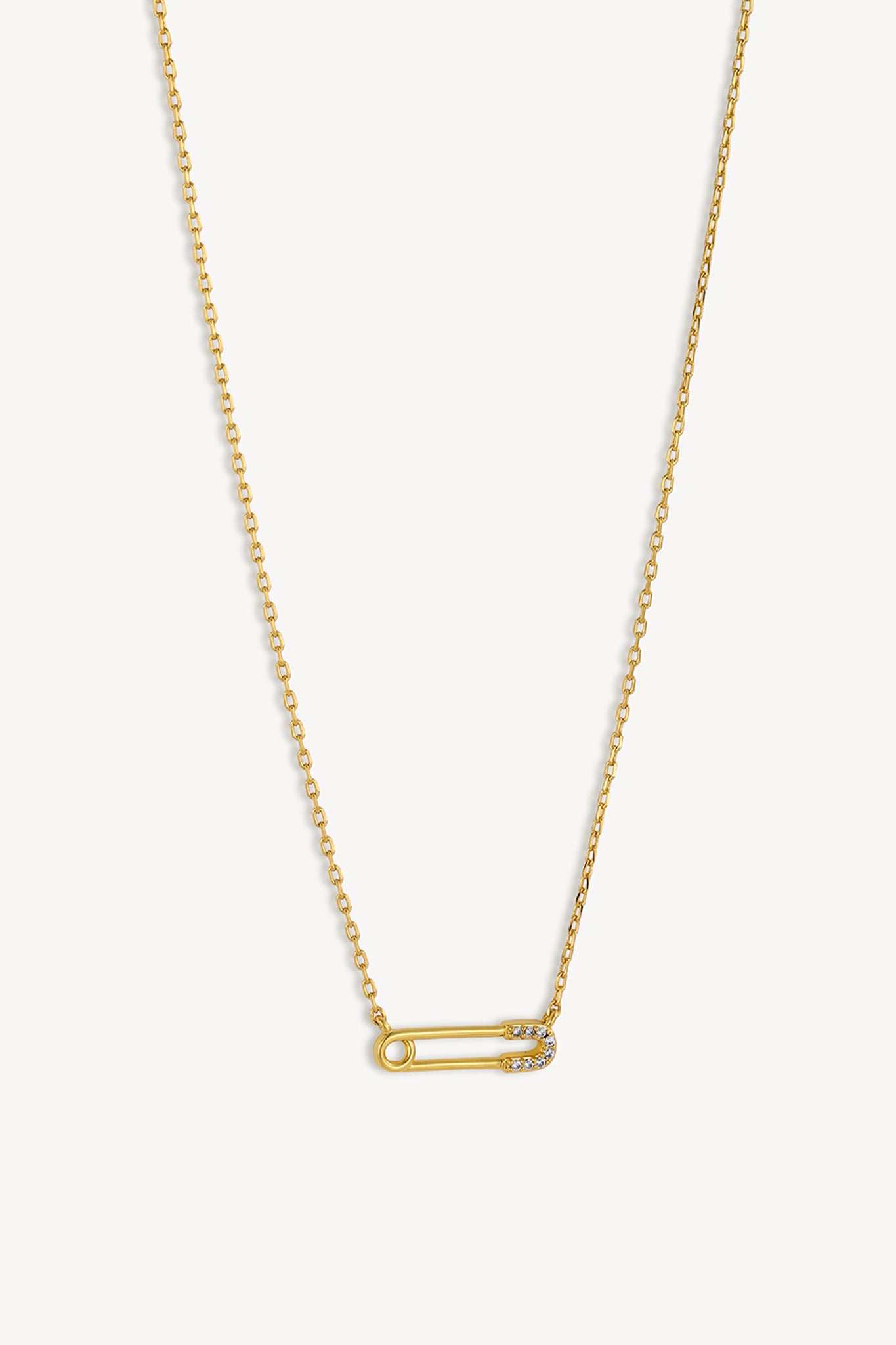 Link Heart Necklace Gold