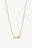 Link Heart Necklace Gold