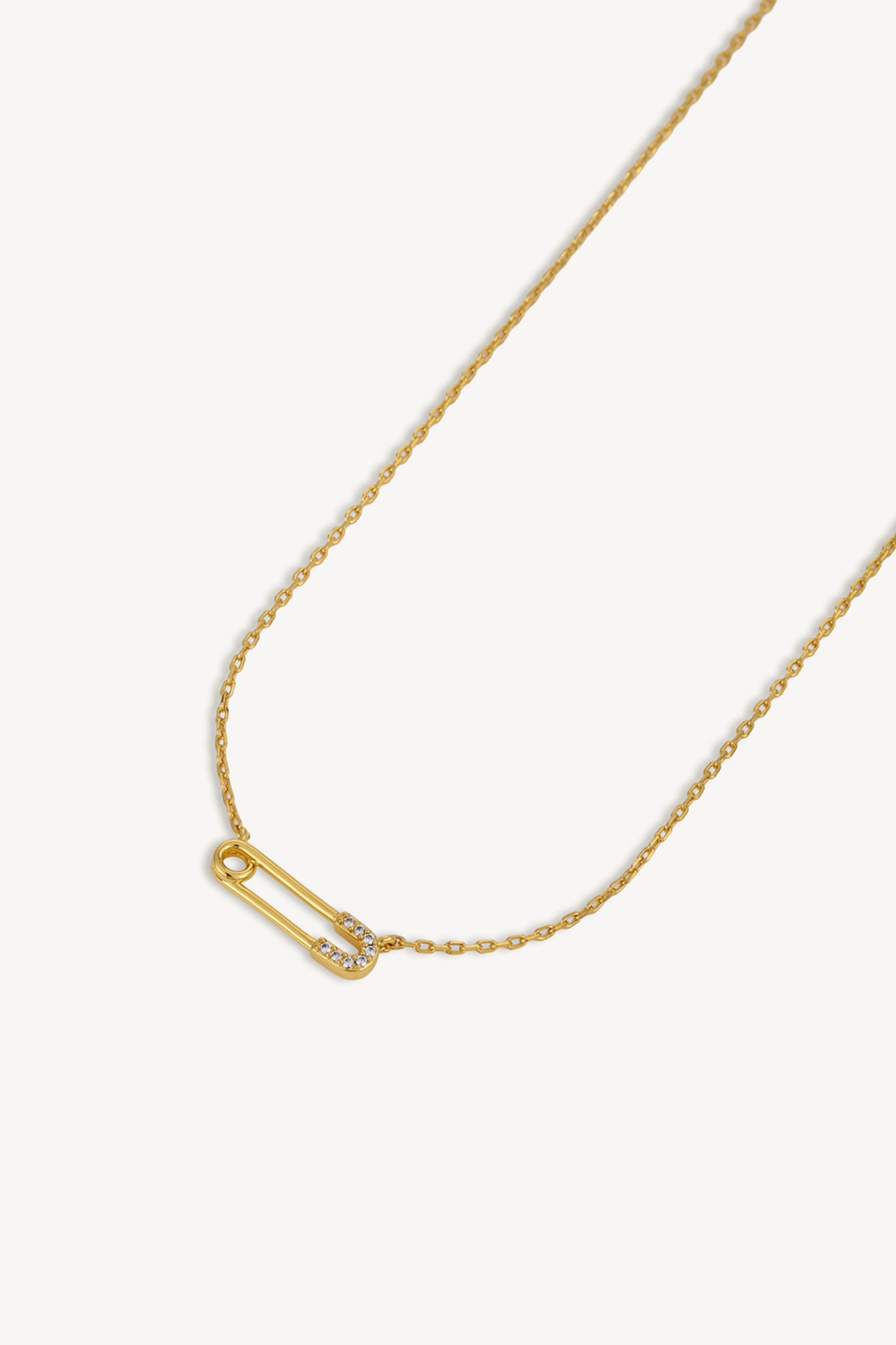 Link Heart Necklace Gold