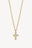 Flux Cross Necklace Gold