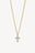 Lumen Cross Necklace Gold