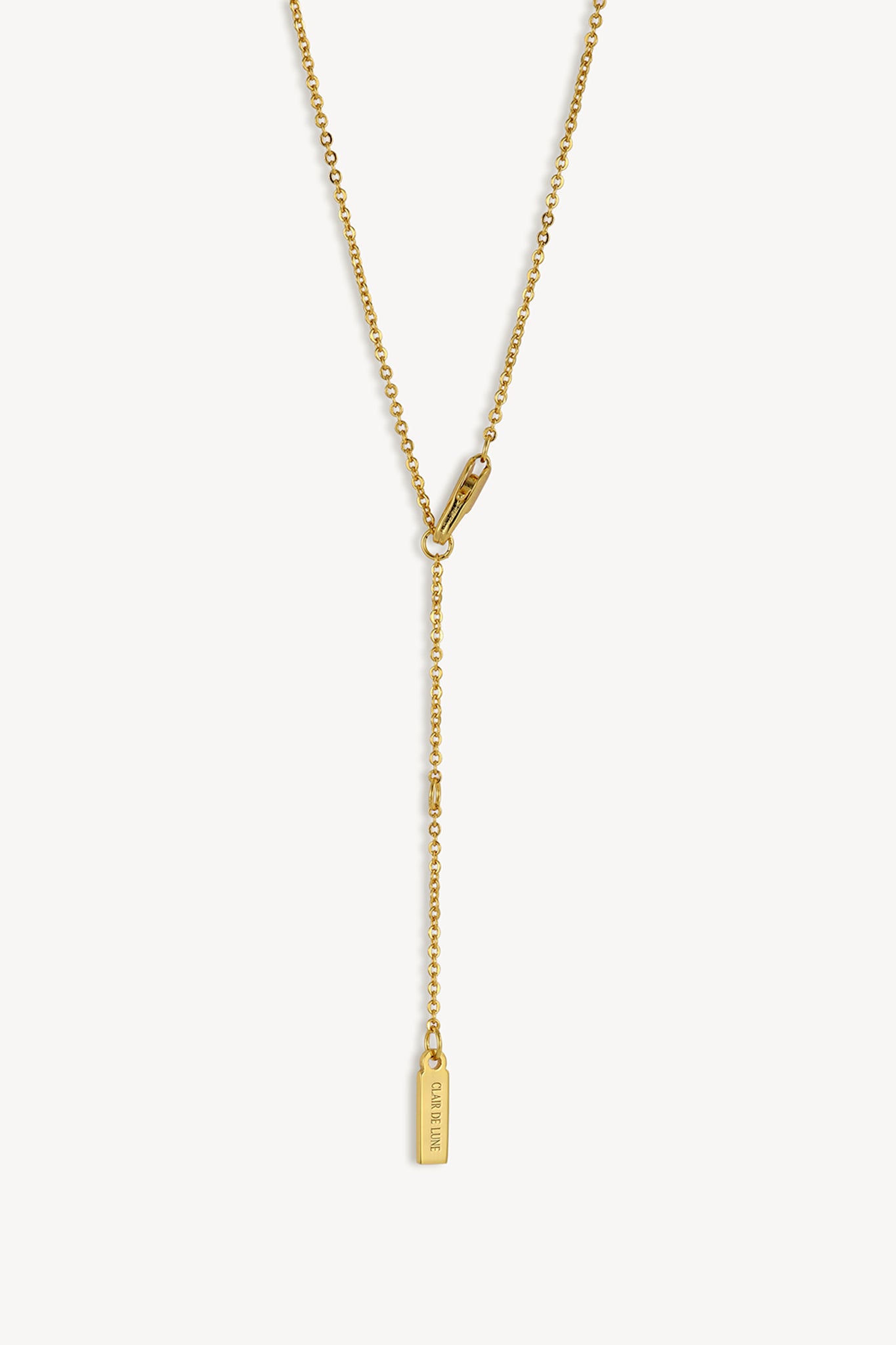 Lumen Cross Necklace Gold
