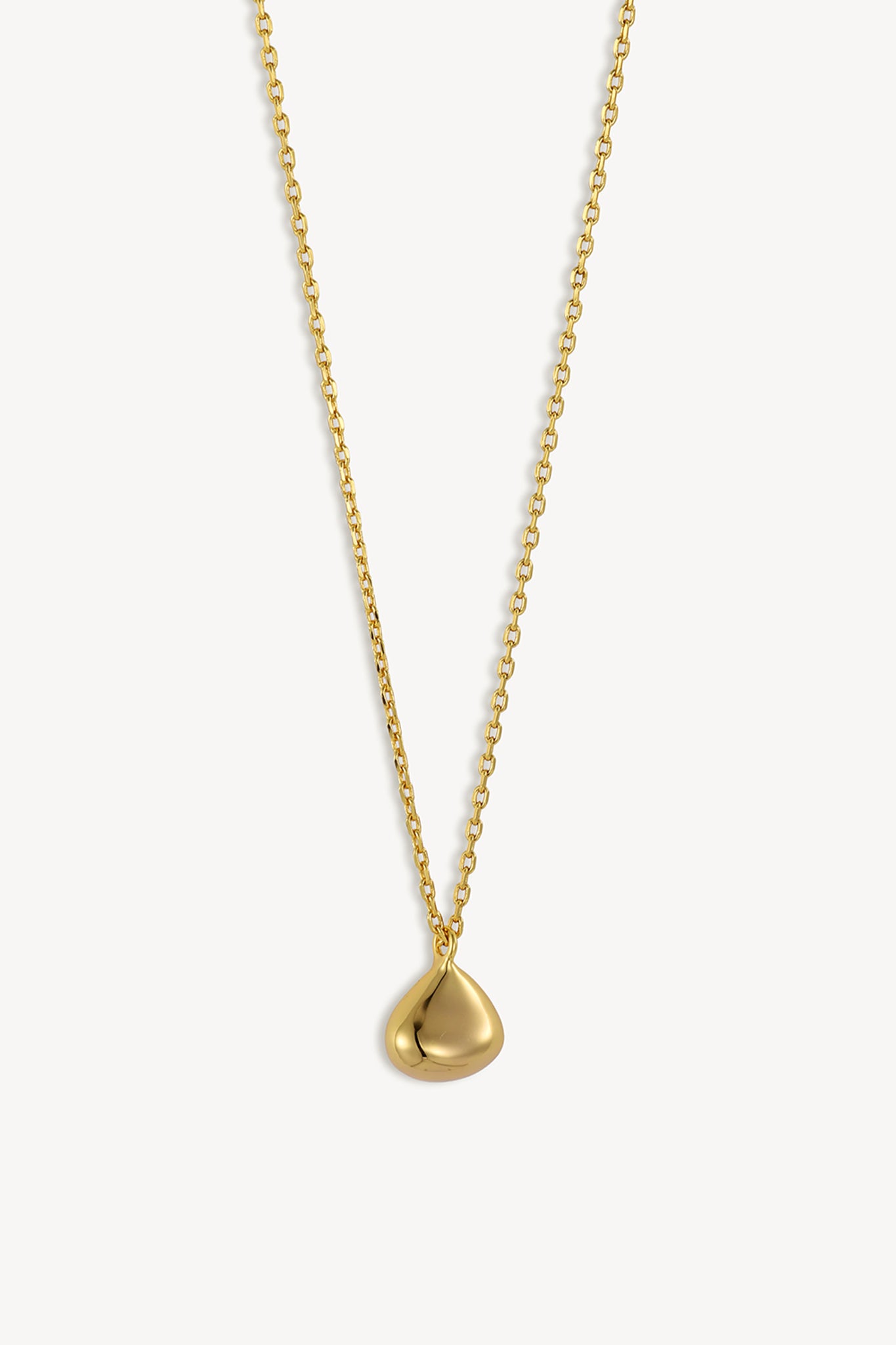 Teardrop Pendant Necklace Gold