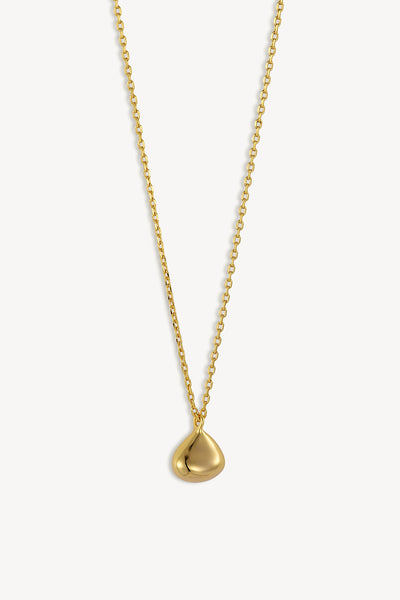 Teardrop Pendant Necklace Gold