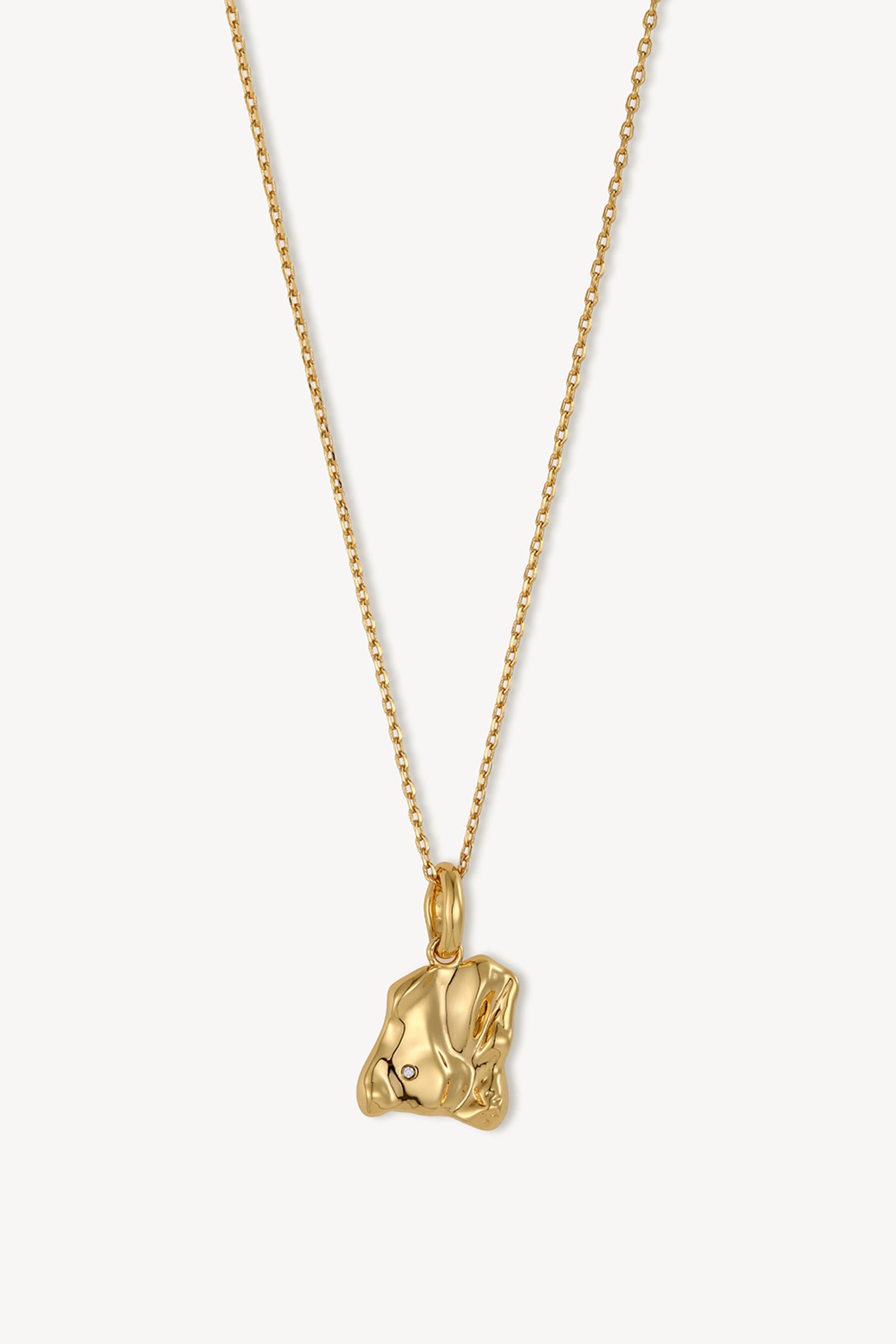 Sculpture Pendant Gold