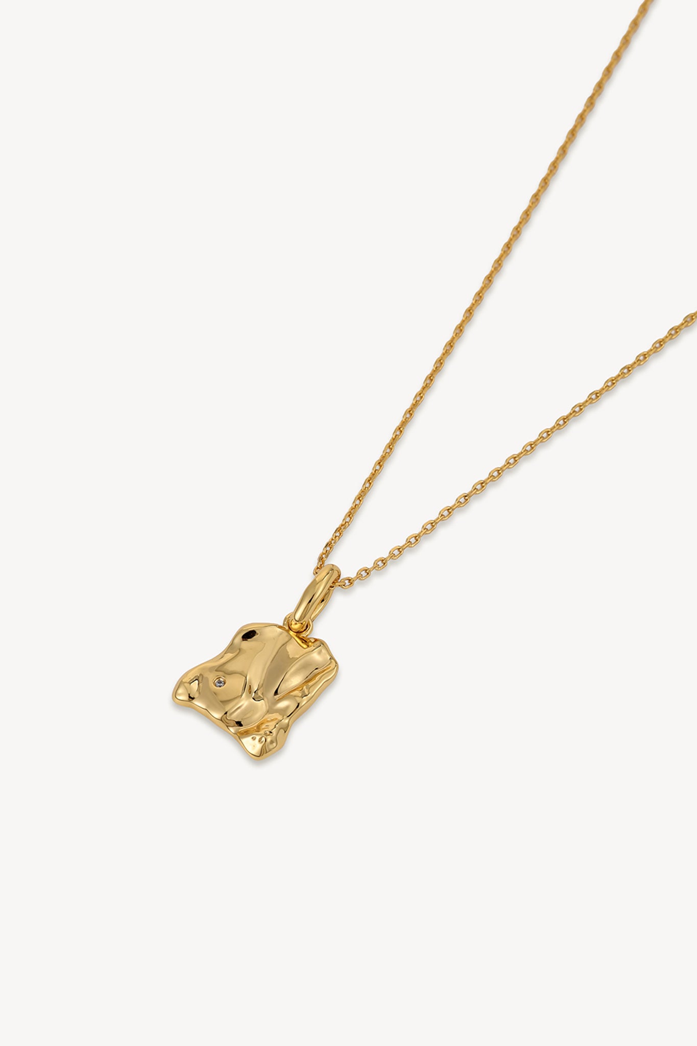 Sculpture Pendant Gold