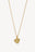 Sculpture Heart Necklace Gold