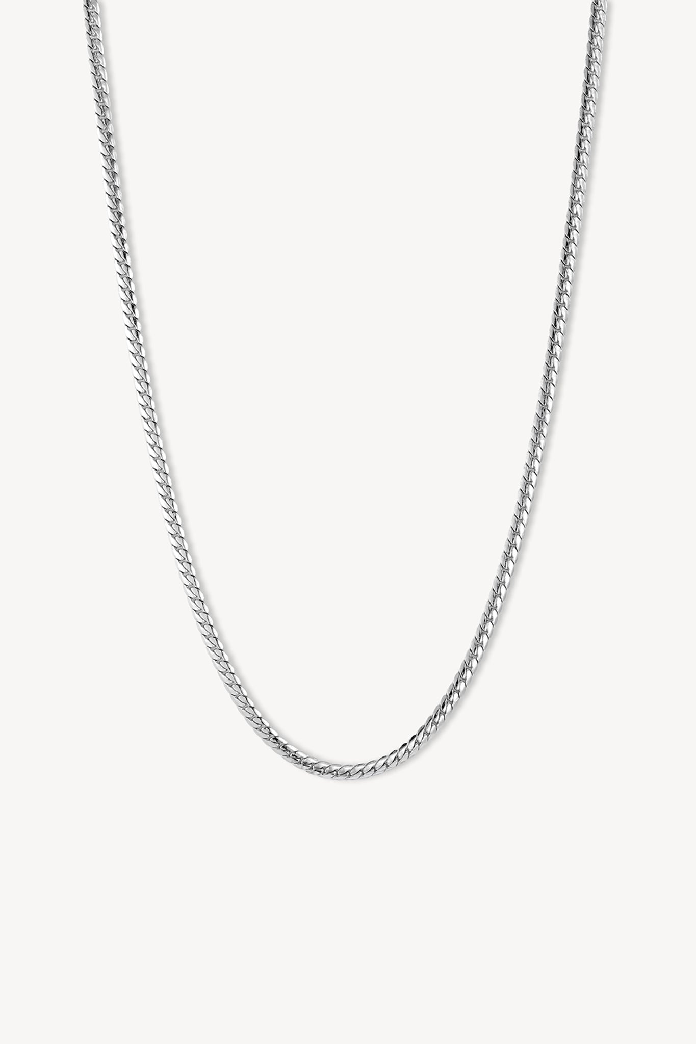 Braided Flat Chain Silver