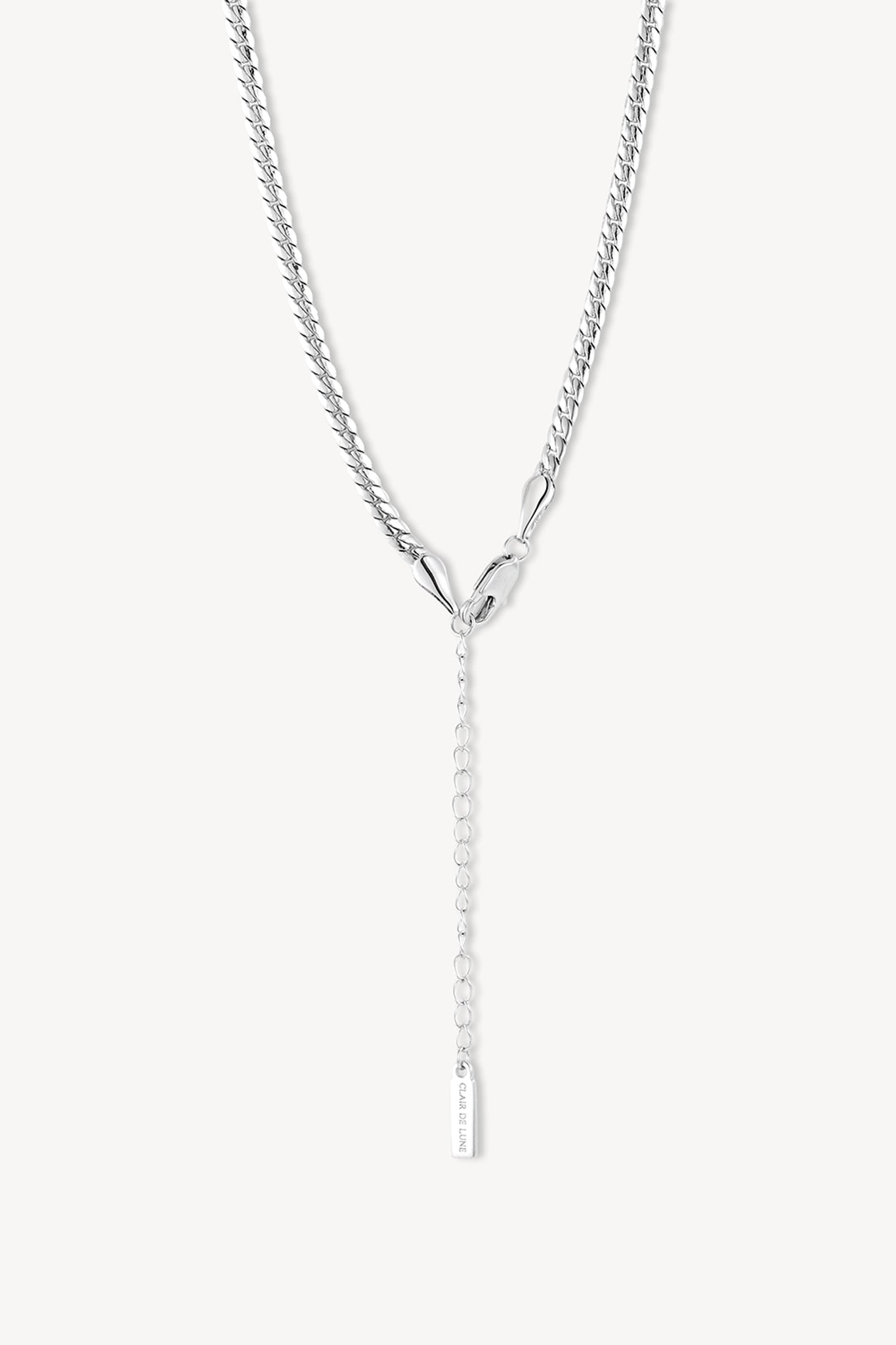 Braided Flat Chain Silver