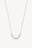 Geo Bar Necklace Silver