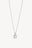 Textured Square Necklace Silver