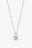 Heart Shell Lock Necklace Silver