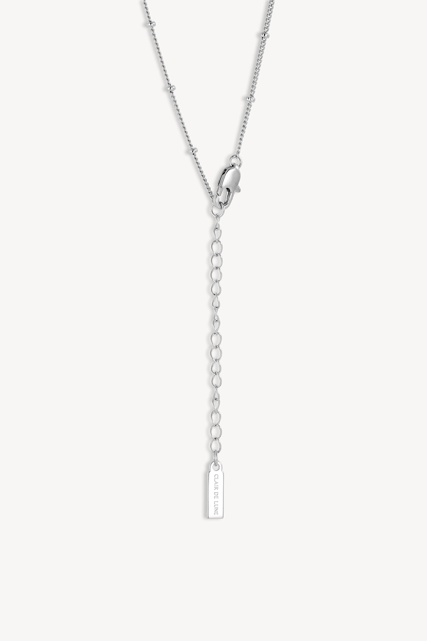 Heart Shell Lock Necklace Silver