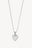 Heart Charm Necklace Silver