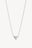 Puffy Heart Necklace Silver