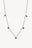 Gem Drop Necklace Silver