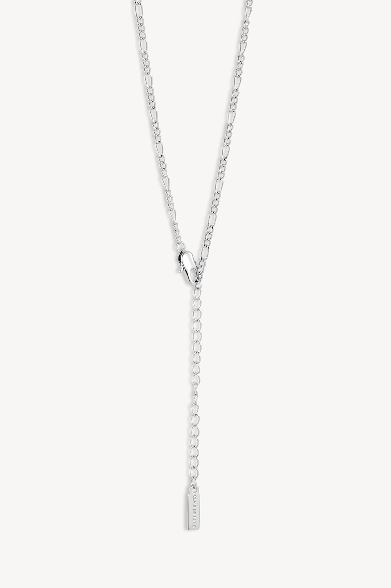 Aura CZ Necklace Silver