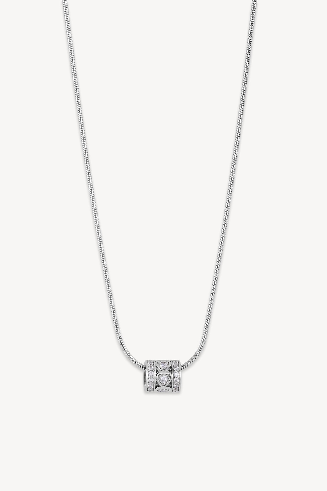 Amore Snake Necklace Silver