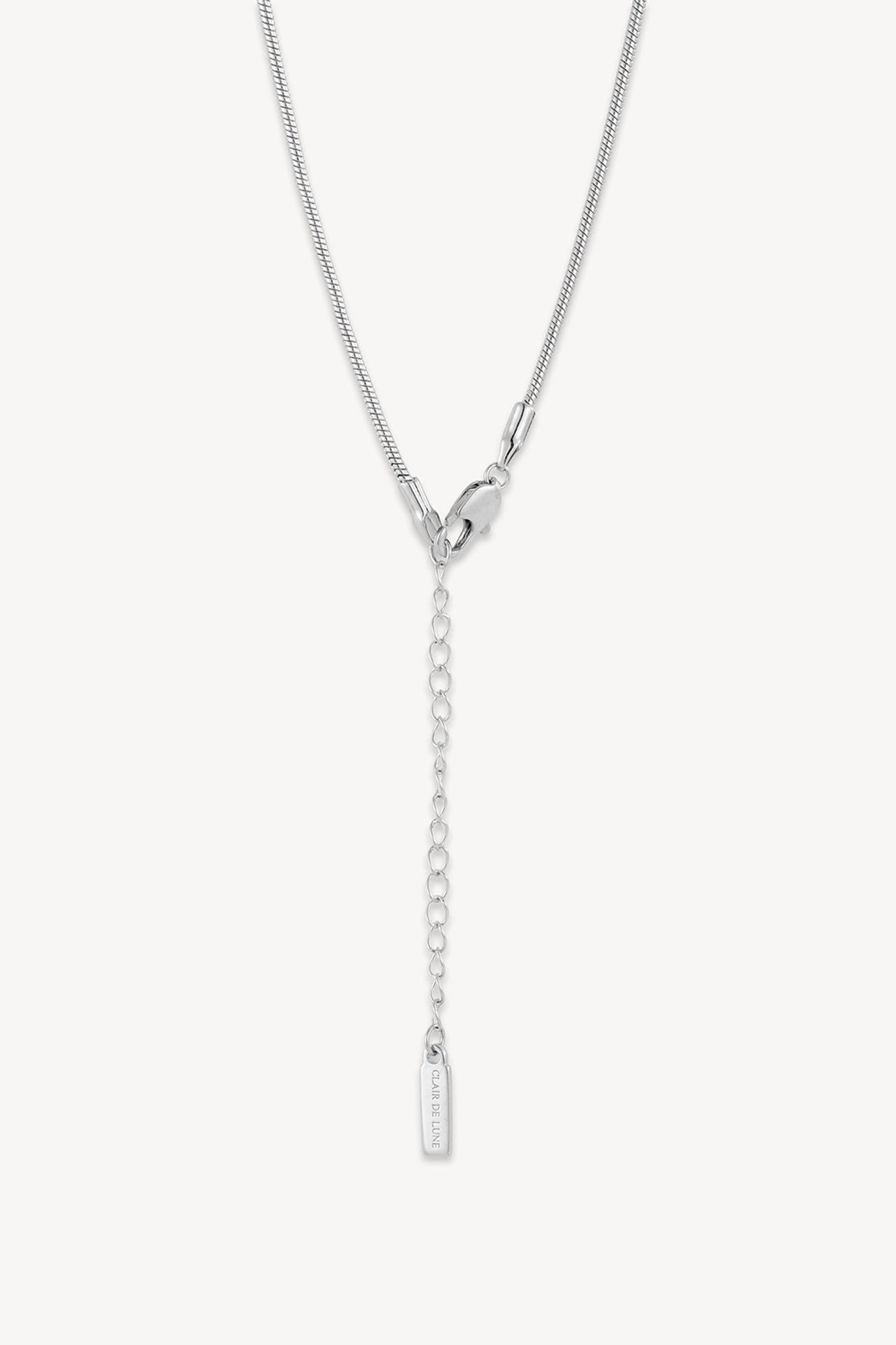 Amore Snake Necklace Silver