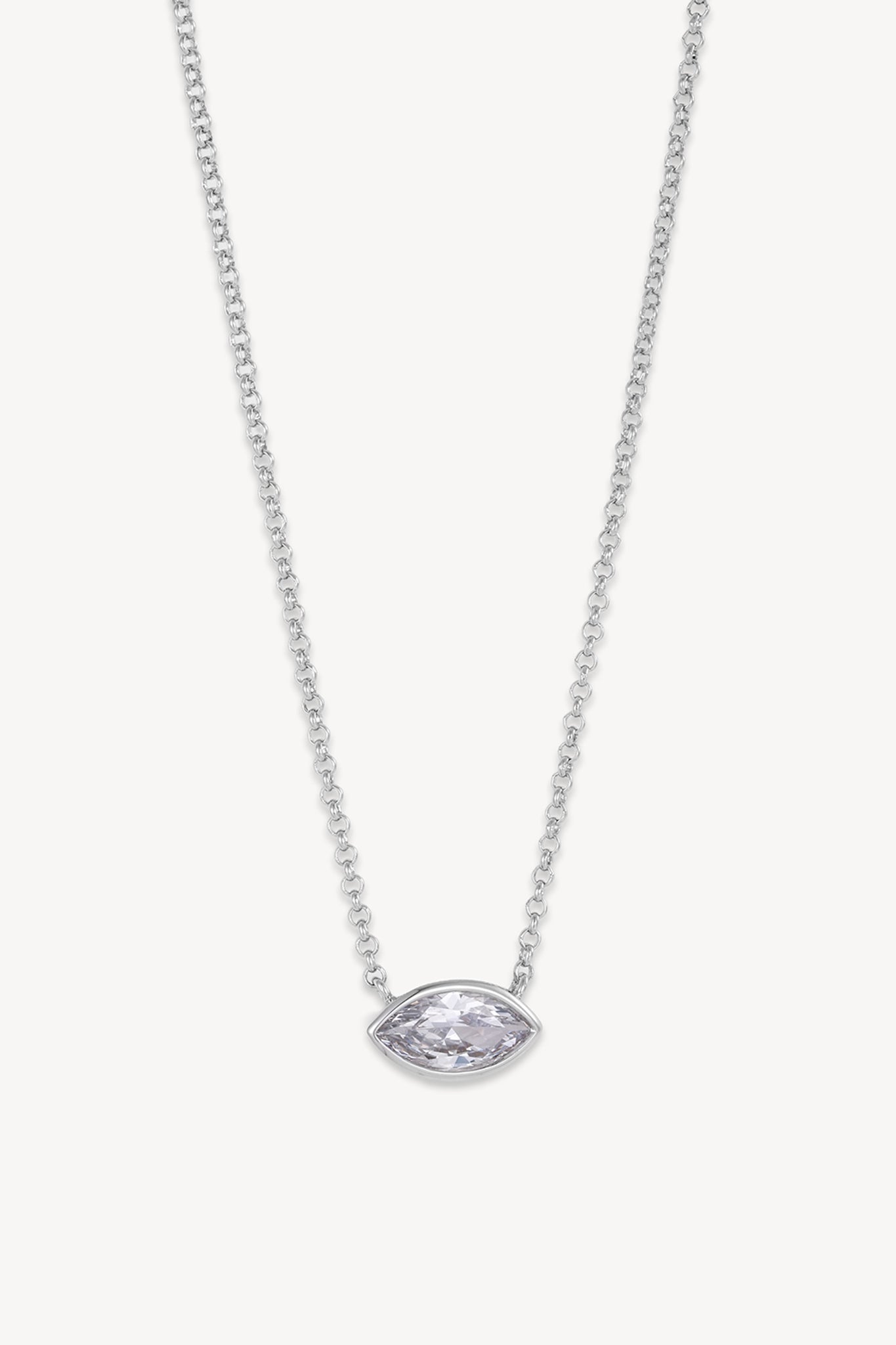 Lumi Eye Necklace Silver