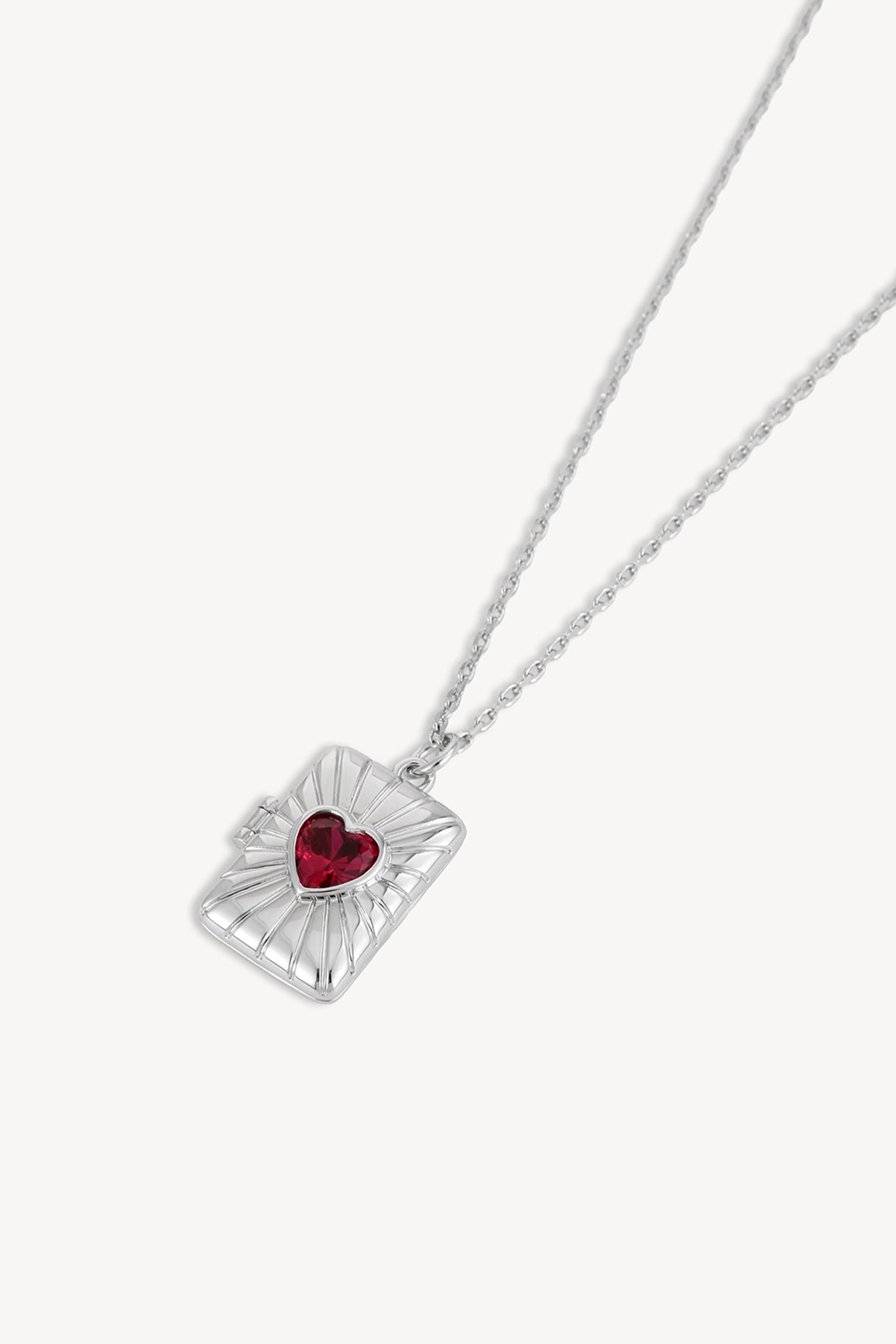 Love Letter Locket Silver