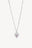 Verve Heart Necklace Silver