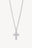 Flux Cross Necklace Silver