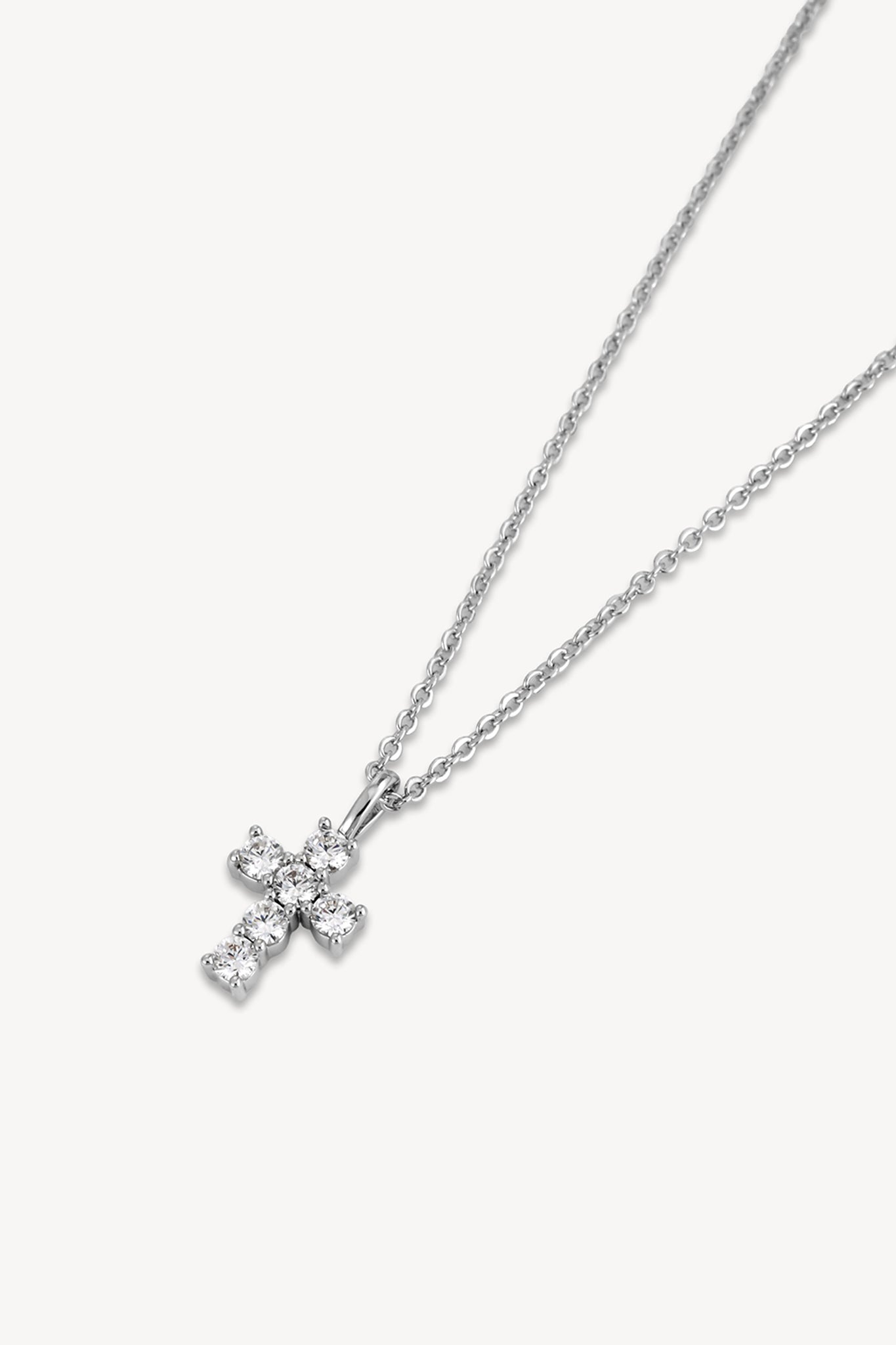 Lumen Cross Necklace Silver