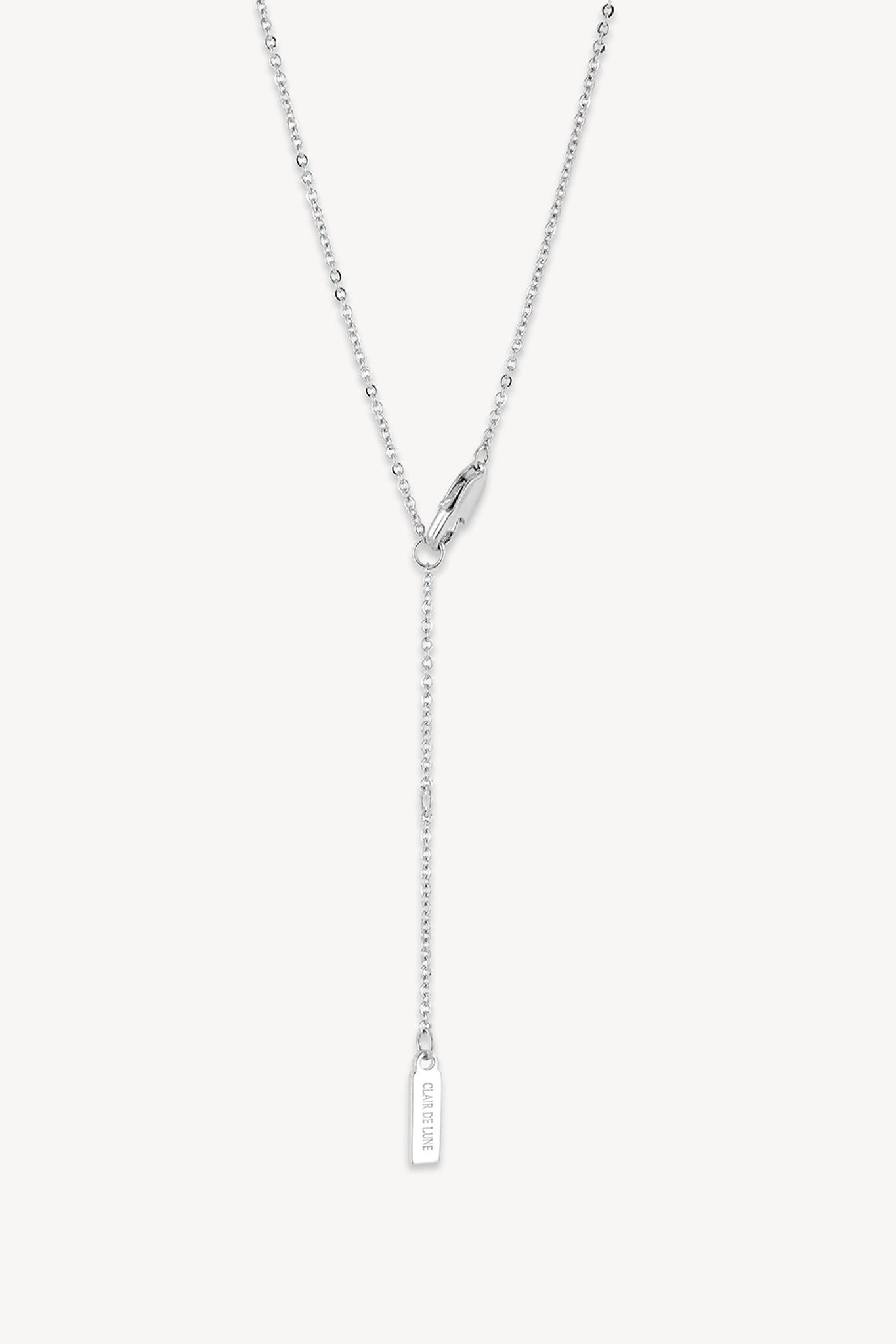 Lumen Cross Necklace Silver