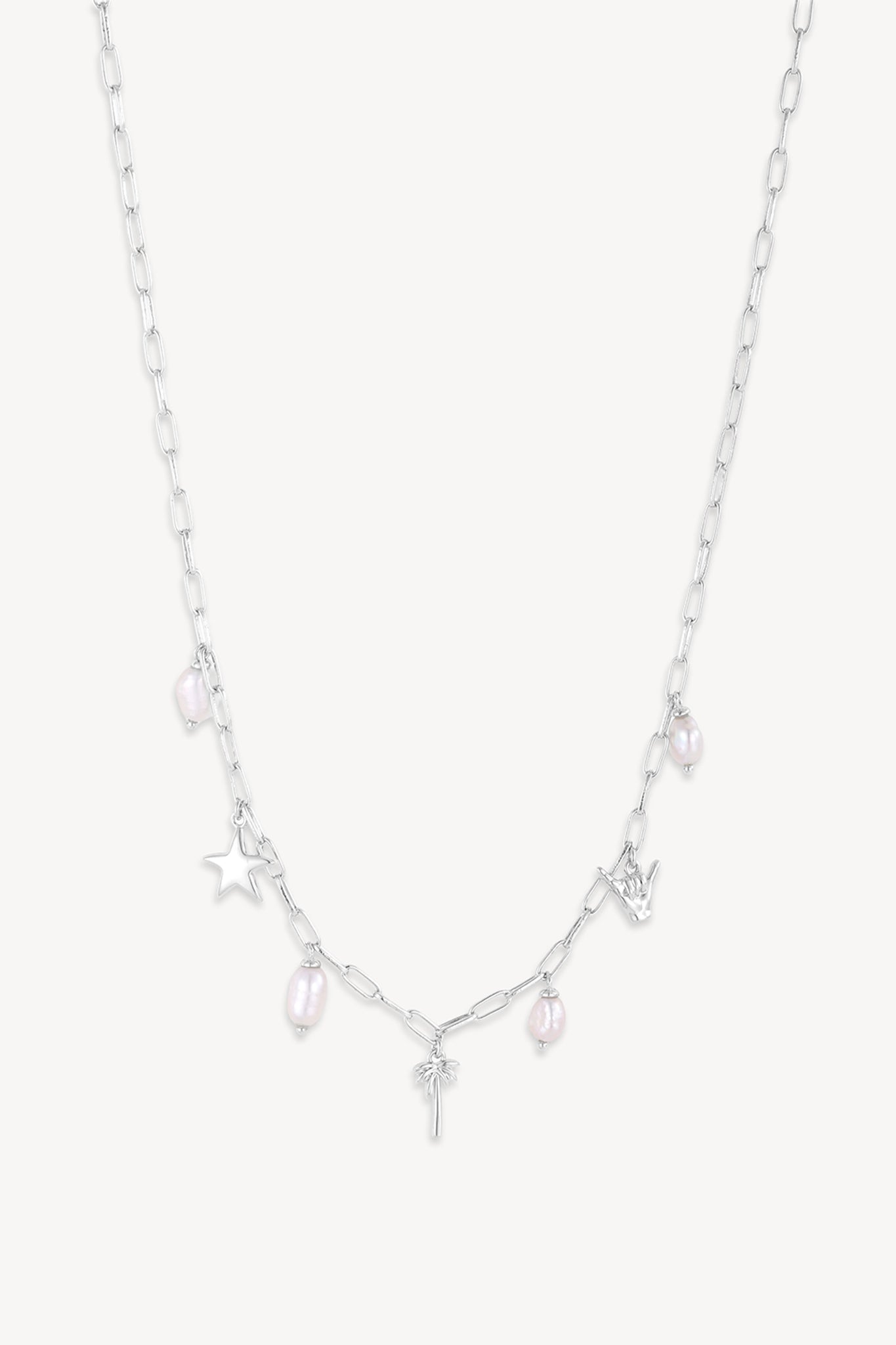 Isle Drop Necklace Silver