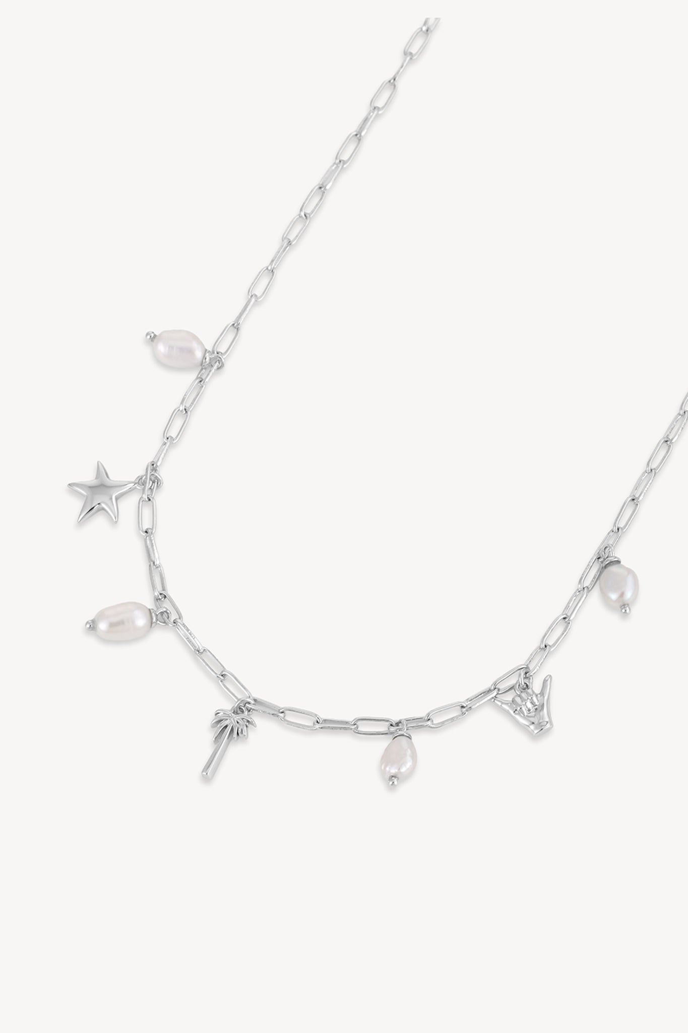 Isle Drop Necklace Silver