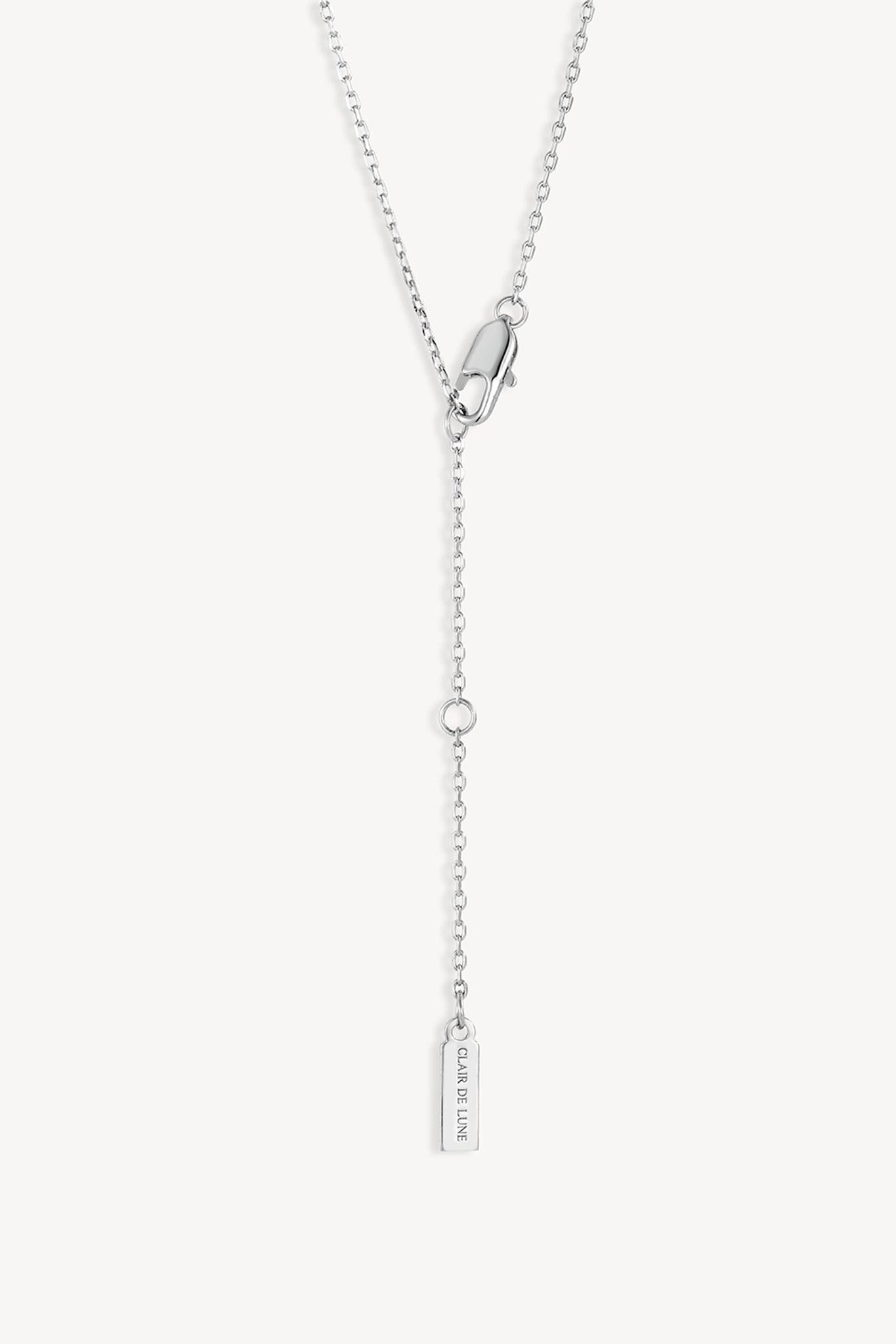 Teardrop Pendant Necklace Silver