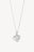 Sculpture Heart Necklace Silver