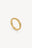 Square Zircon Band Ring Gold