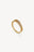 Dual Band Crystal Ring Gold
