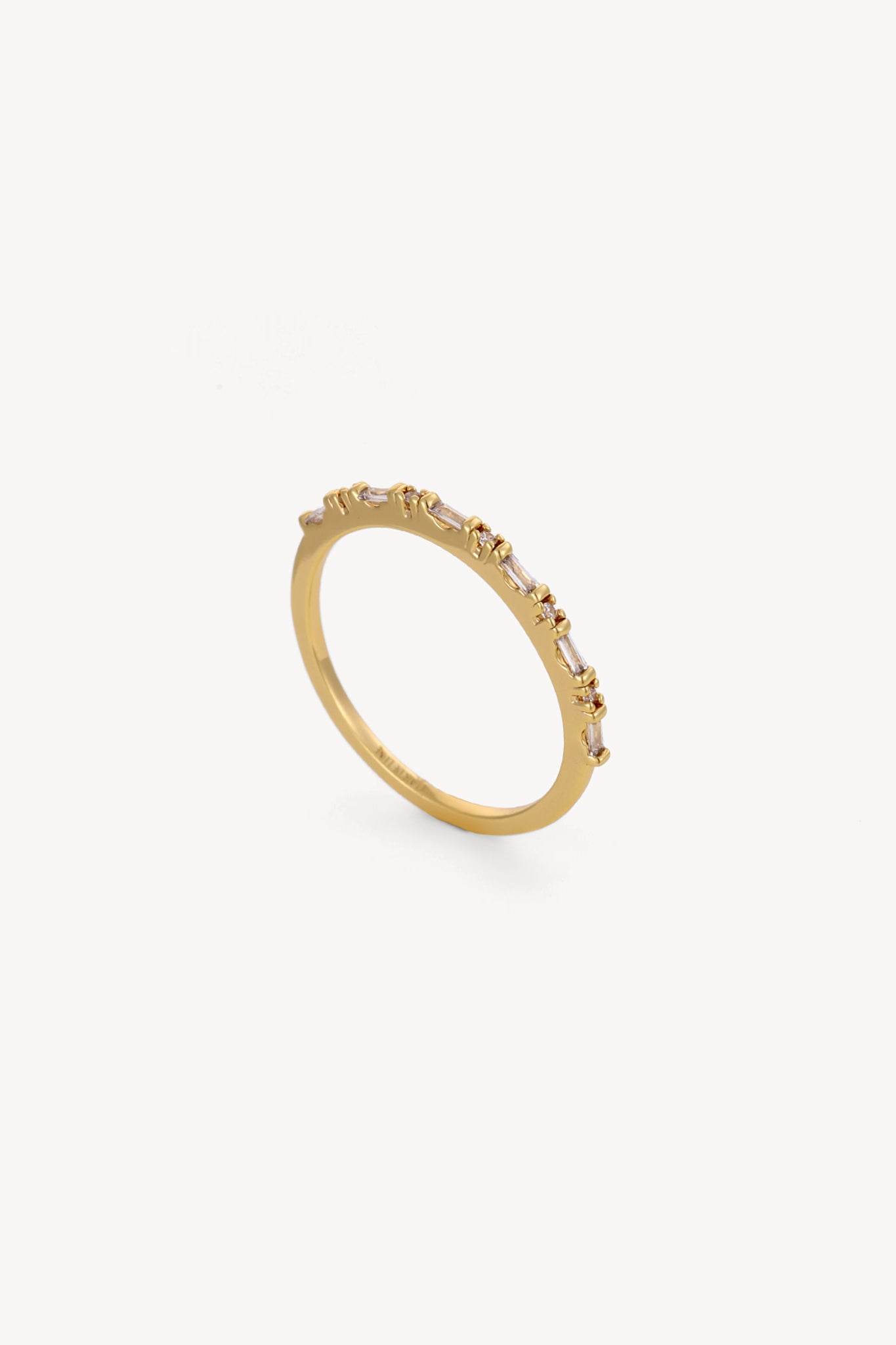Baguette Stack Ring Gold