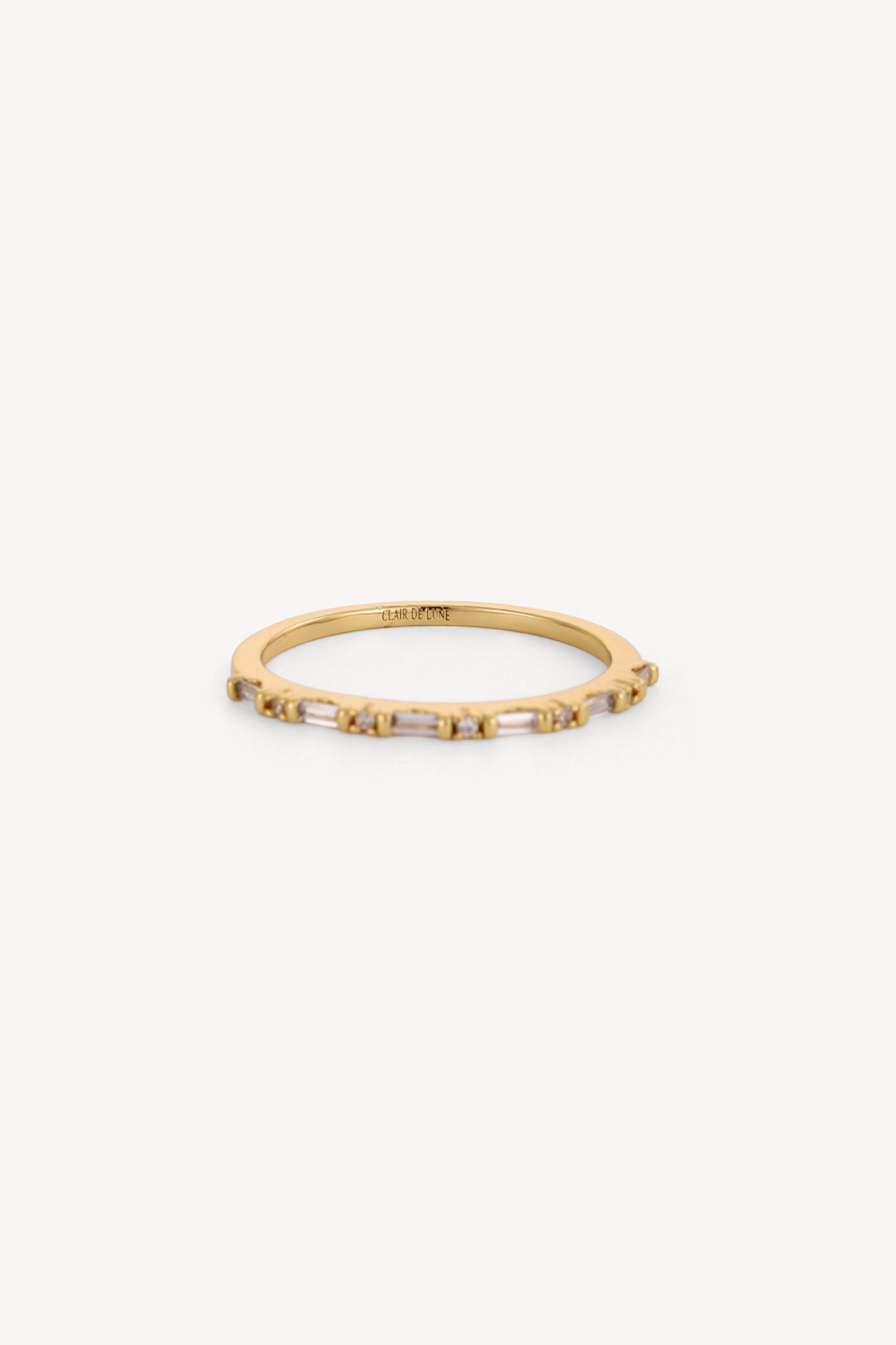 Baguette Stack Ring Gold