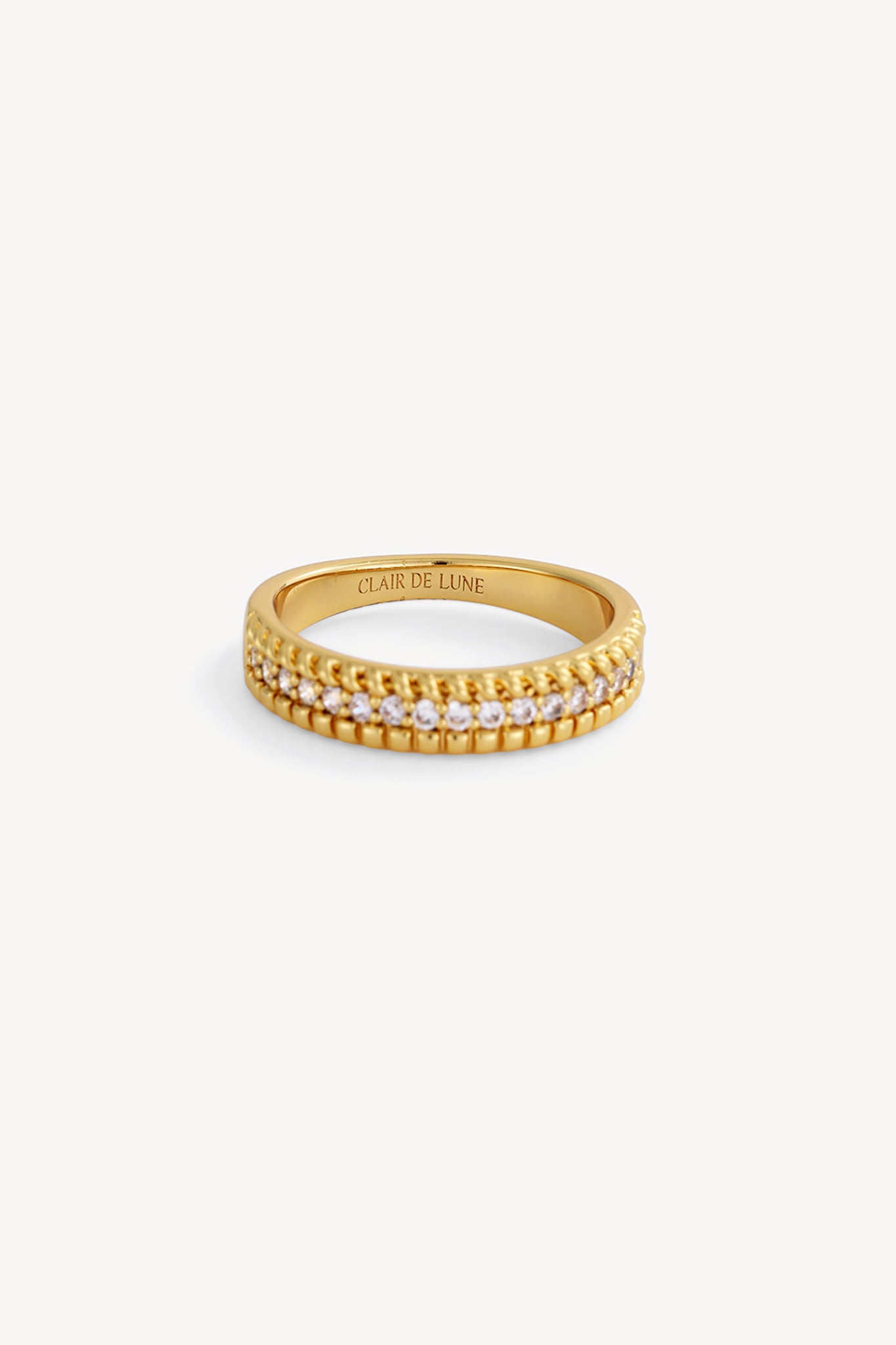 Sparkle Stack Ring Gold